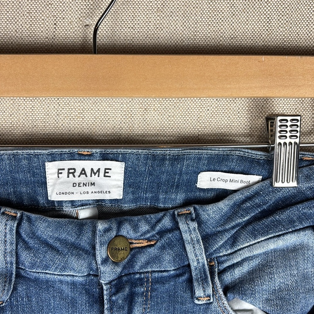 Frame > Le Crop Mini Boot Distressed Jeans 26 - image 3